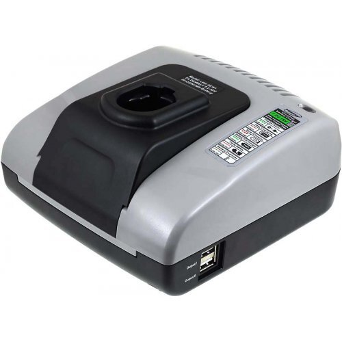 Powery battery charger with USB for Dewalt nailer DC618 7,2V-18V