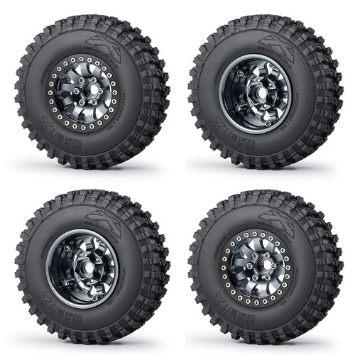 4PCS Metal 1.9 Beadlock Wheel Rim Tires for 1/10 Axial SCX10 D90 RC Part - Picture 93 of 116