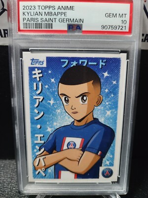 2023 Topps Anime PSG KYLIAN MBAPPE PSA 10 Gem Mint | eBay UK