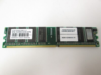 Advantech 96DR-512M400NN-TR Memory Module 512MB PC3200 DDR 400MHz CL3 ...