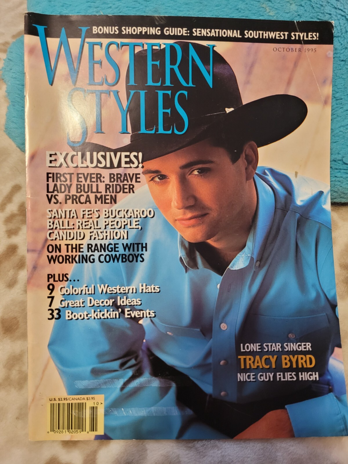 Western Styles 10-1995 Tracy Byrd, Lady Bull Rider vs PRCA Men