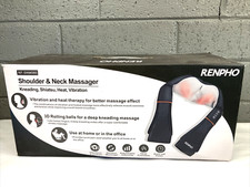RENPHO Shiatsu Neck and Shoulder Back Massager with Heat Electric Deep Black