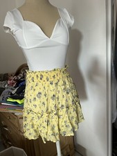 Mini Skirt- Flowers Size S