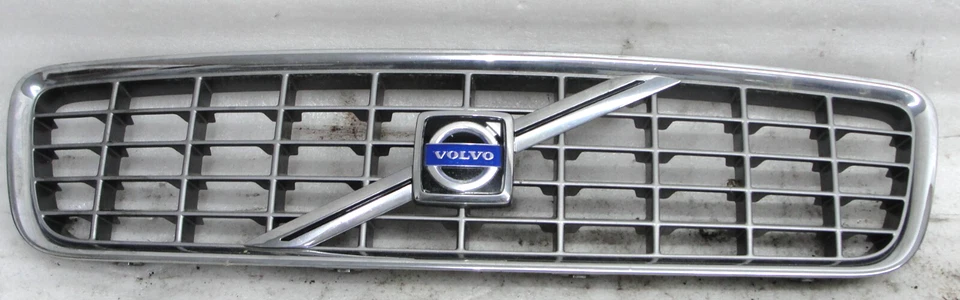 Volvo S80 OEM cromo parrilla delantera capó montaje eggcrate 04-06 buenas pestañas 8659947 Foto 3 de 4
