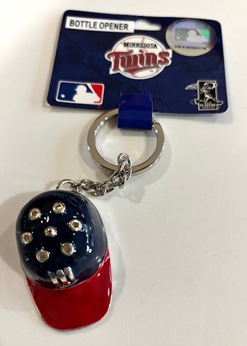 New 2005 Minnesota Twins Helmet Solid Metal Keychain Bottle Opener Very Rare MLB - Picture 2 of 6