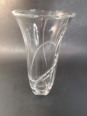 Vera Wang Love Knot by Wedgwood Lead Crystal Glass Vase Modern Bow