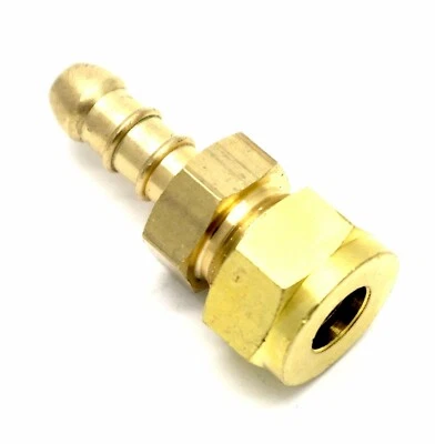 QC British Made 10mm COMPRESSION FITTING TO LPG FULHAM NOZZLE TO 8mm I/D HOSE