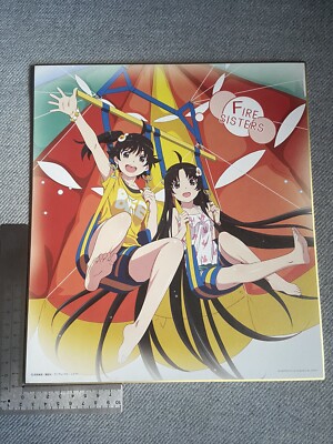 Monogatari Serie große Shikishi Feuer Schwestern Karen & Tsukihi Araragi offiziell
