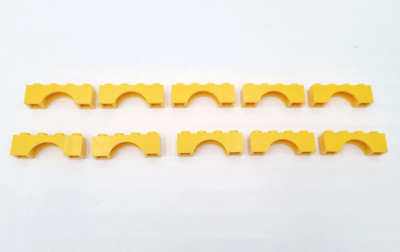 LEGO  Bogensteine Gelb Arch 10 STK Bow Brücke Bricks 1x4  3659  Neu