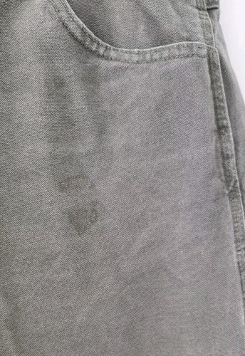 Vtg Carhartt Carpenter Relaxed Fit B174 Mos Green Work Pants! 40"×30" - 第 3/9 張圖片