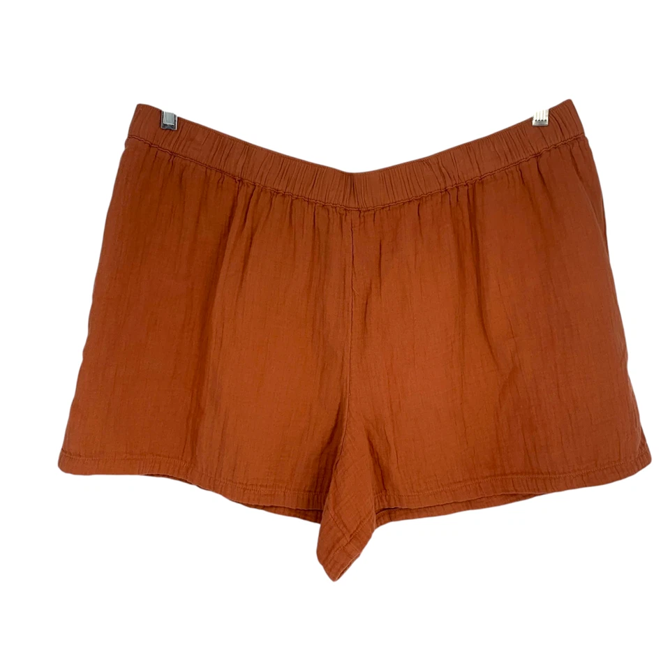 Nuevo con etiquetas a.n.a. Pantalones Cortos A New Approach Talla XXL Canela Algodón Gasa Pull On NUEVO Foto 2 de 4