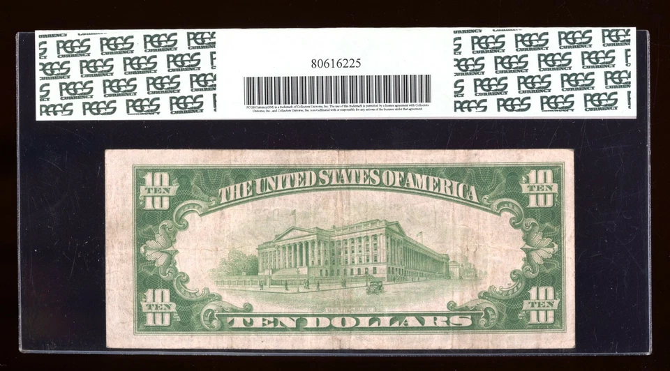 DBR 1928-B $10 DGS FRN Cleveland Fr. 2002a-D PCGS 25 PPQ Serial D22870076A - Image 2 of 2