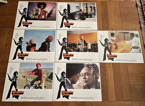 1973 CLEOPATRA JONES Tamara Dobson Lot of 7 LOBBY CARDS Movie Posters EX