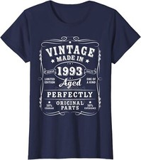 Vintage 30th Birthday Funny 1993 30 Birthday Ladies' Crewneck T-Shirt