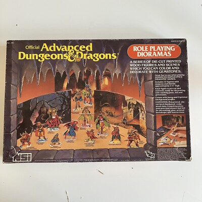 EXTREMELY RARE 1983 Official Advanced Dungeons & Dragons Role Playing Dioramas