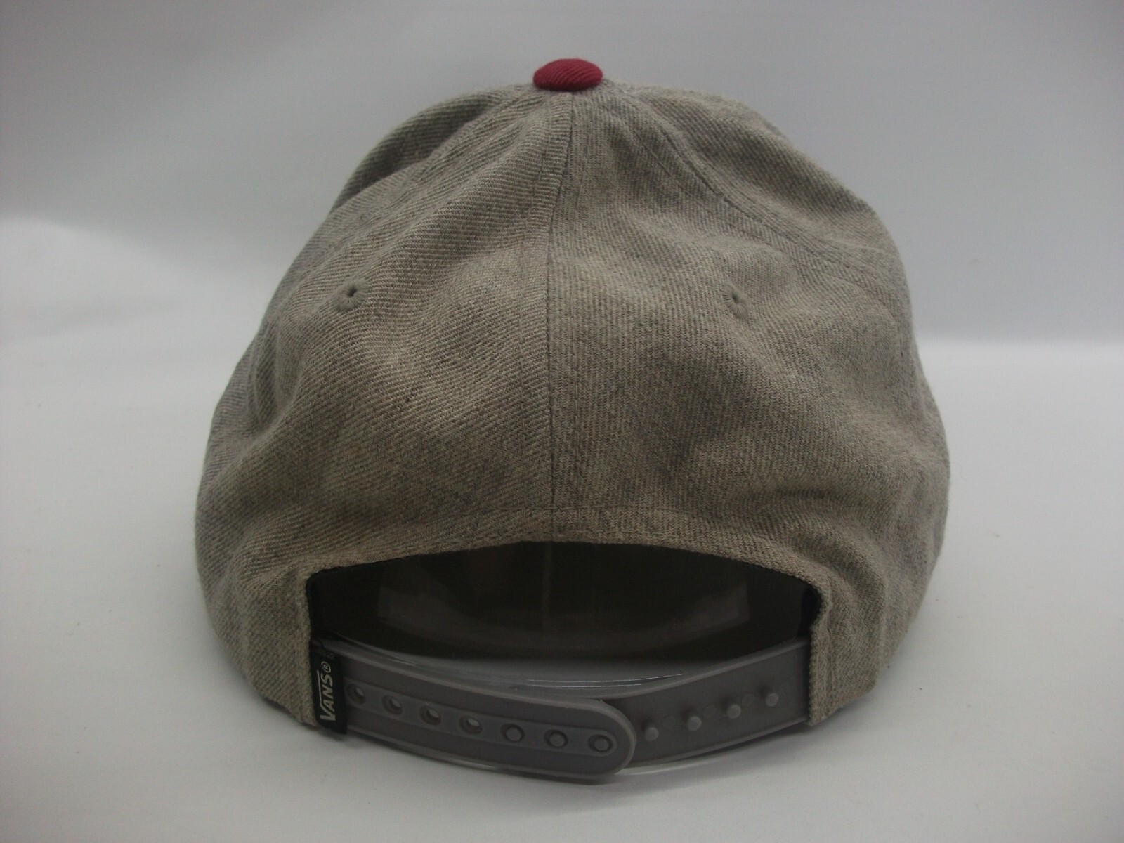 Vans Patch Hat Gray Red Snapback Baseball Cap - image 5