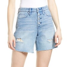 Blank NYC The Warren Distressed Denim Shorts in Girls Room NWT Size 28