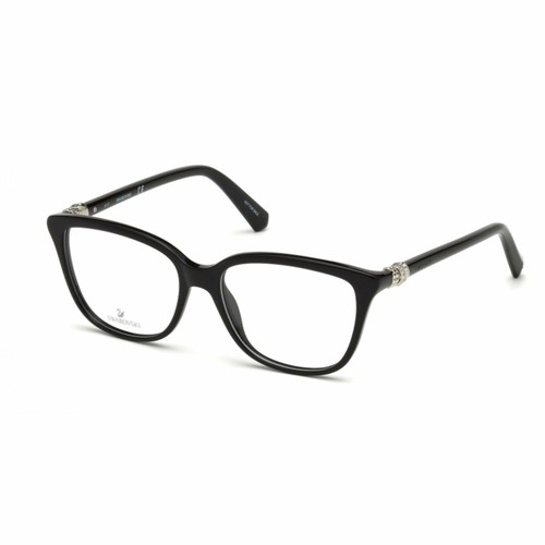 Montatura Occhiali Da Vista Donna Swarovski 5242 001 Nero Squadrato Strass  | eBay
