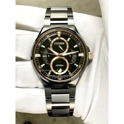 Citizen Eco-Drive BU0065-64E Attesa Moonphase Super Titanium Black