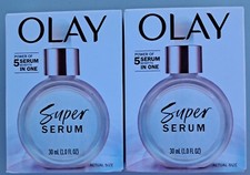 2 Olay Super Serum 5-in-1 With Niacinamide,Vitamin C, Collagen Peptide 1FL Oz Ea
