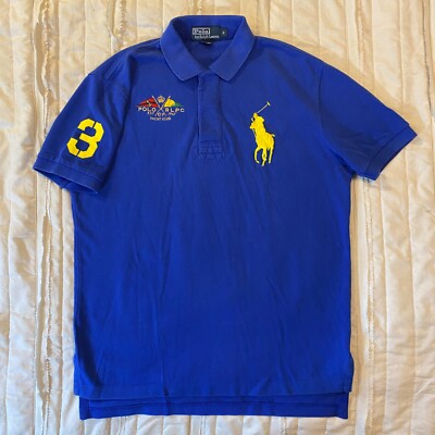 Polo Ralph Lauren Shirt Small Blue Yacht Club Short Sleeve