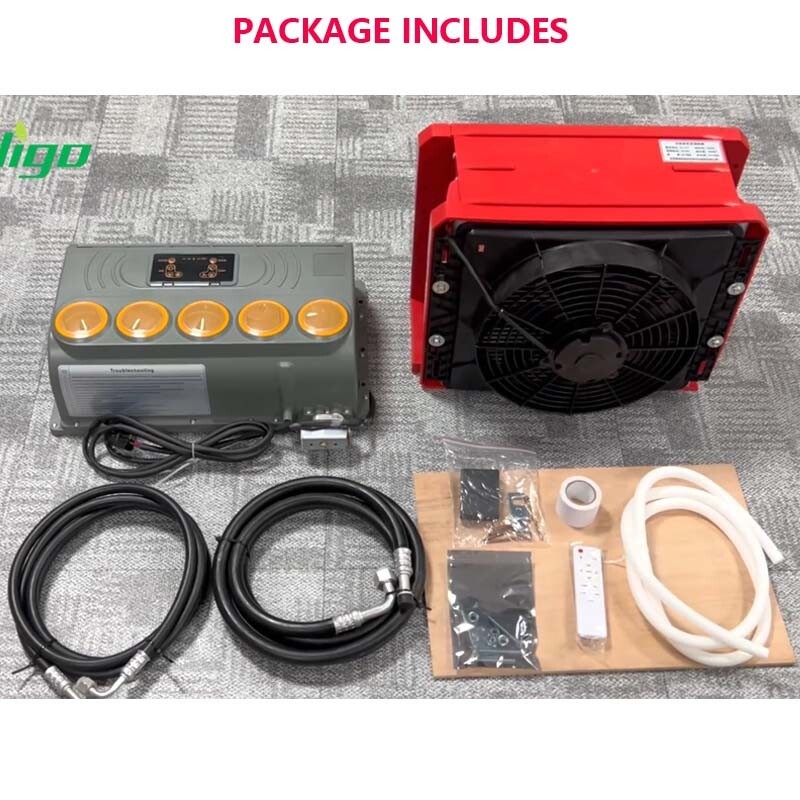 Treeligo 12V Electric Air Conditioner AC Unit For RV Truck Vehicle Excavator