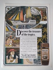 Vintage original: 1980s Nescafé Cap Colombia coffee advertisement 