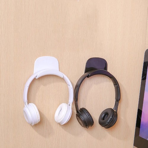 Punch-free Head-mounted Headphone Bracket Storage Hook Dormitory Wall-mounte _yi