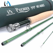 Canne à la mouche Premier de Maxcatch 3/4/5/6/7/8/9/10/12WT 9ft fibre de carbone