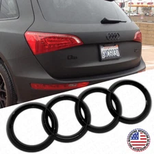 08-20 AUDI Gloss Black Liftgate Sign Logo Rings Badge Emblem A6 S6 Q5 SQ5 Q7 SUV