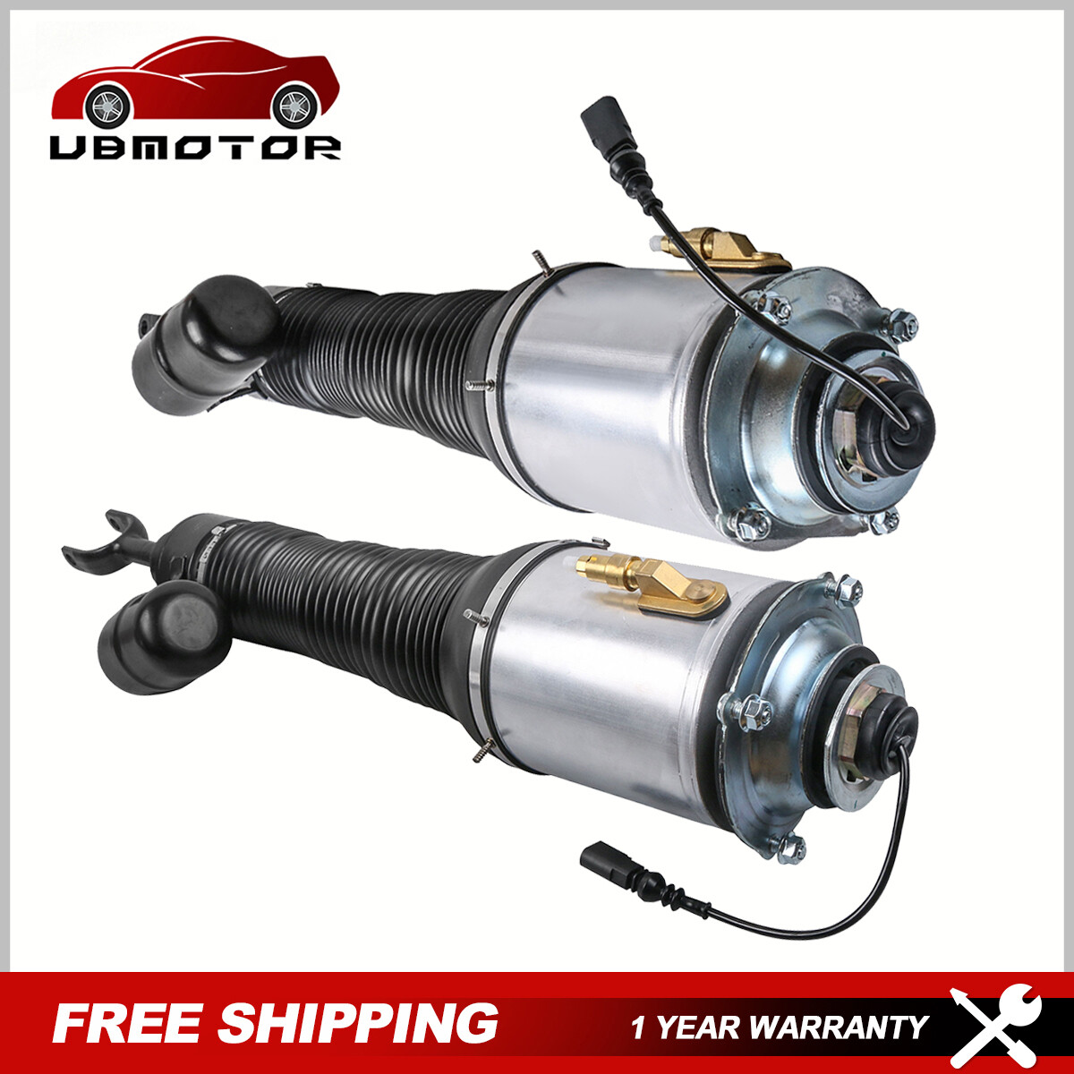 Pair Front Air Suspension Struts Shock For Bentley Continental GT Left & Right