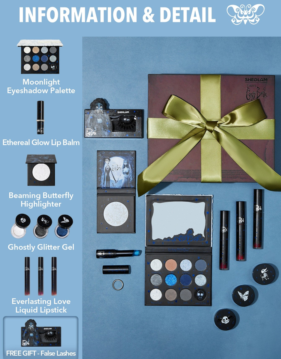 Corpse Brideコープスブライド コスメセット CORPSE BRIDE Full Box Collection Authentic Sheglam LIMITED EDITION