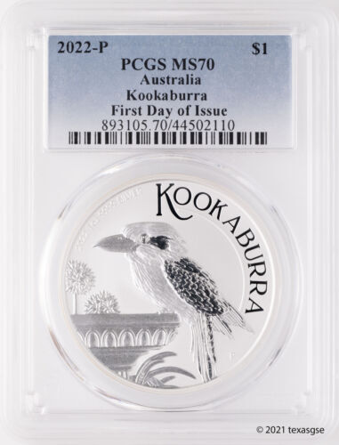 2014年 オーストラリア クーカバラ 1ドル 銀貨 MS 70 NGC（2014