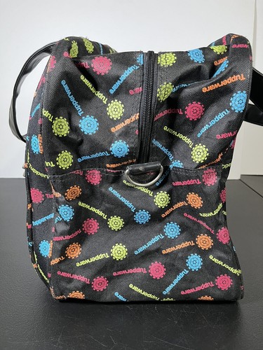Bolso de Mano Grande Tupperware Colorido Logo Negro Bolso de Viaje con Correa - Imagen 5 de 12