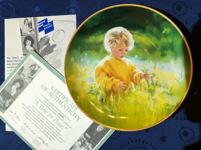 Sammelteller aus der Serie ''Our Children, Our Future'', March of Dimes Porzellan