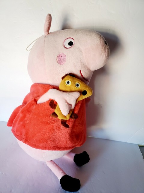 peppa pig 20in talking plush red dress