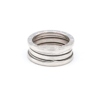 Authentic Bvlgari B.Zero1 Three-band 18k White Gold Ring Size 53