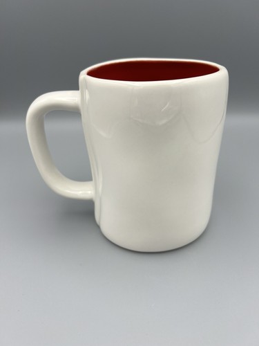 RARE Rae Dunn Artisan Collection BRAVE Mug, Blue Letters, Red Interior,Patriotic - Picture 3 of 7