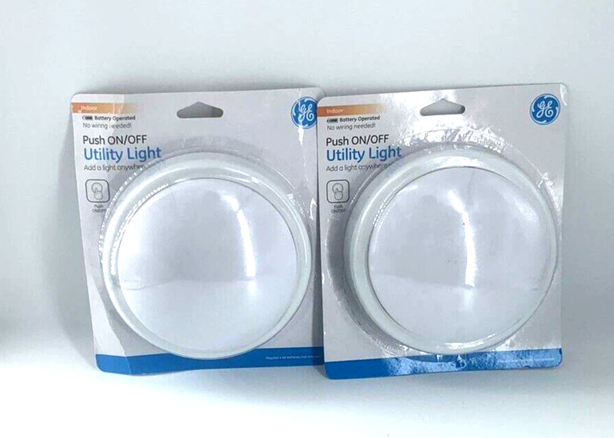 Lot 2 GE Battery Operated Touch Activated Led Portable Light JAS54807 New
