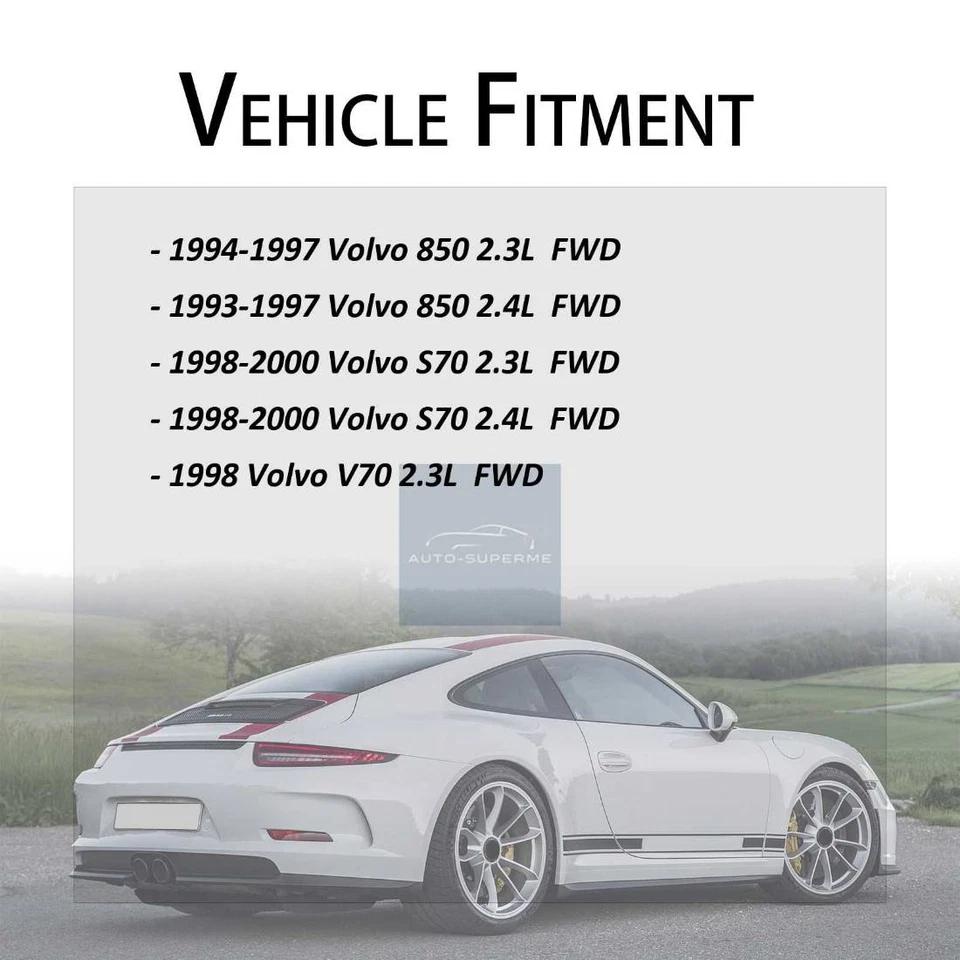 4x Kit de manguera de freno delantera trasera para Volvo V70 2,3 L tracción delantera 1998 Foto 2 de 4