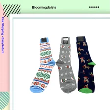 Italian Holiday Socks Gift Set, Box of 3