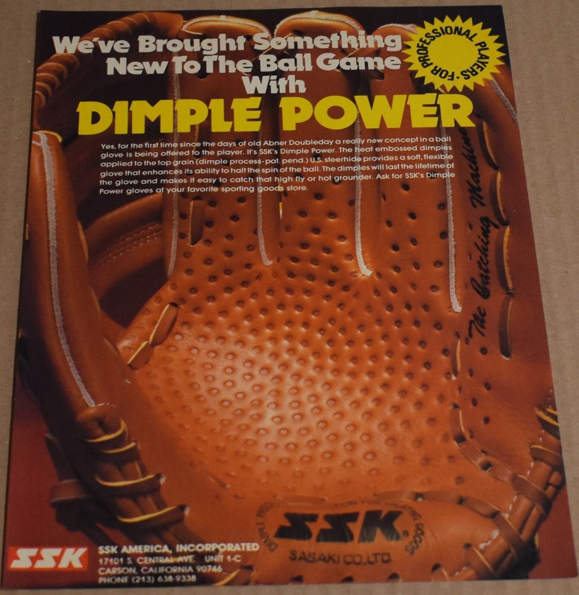 【希少！左用・昭和コレクション】SSK　DIMPLE POWER 希少！左用・昭和コレクション】SSK DIMPLE POWER 【公式通販】