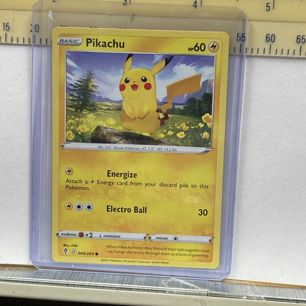 Pikachu 049/203 HP60: Evolving Skies 2021 Pokémon card | eBay