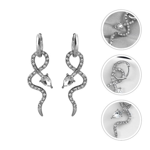 Chriscoco G23 Titane Serpent Boucles D'oreilles Gothique Punk Boucles D' Oreilles Pendantes Serpent Pour Femme Fille