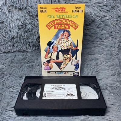 The Kettles on Old MacDonalds Farm VHS Tape 1995 Family Classics Movie Film