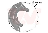 Van Wezel 5817372 Spritzblech, Bremsscheibe FüR Audi Vw