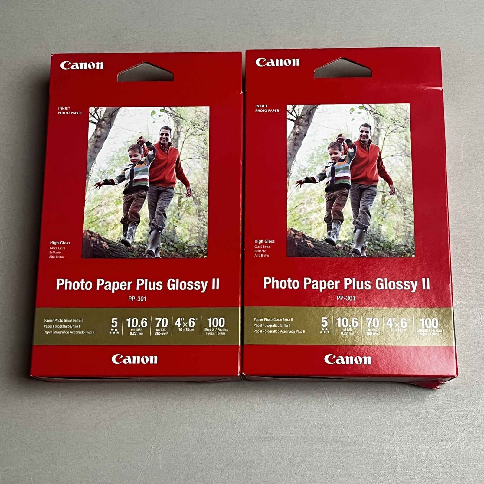 Canon Pixma Inkjet Photo Paper Glossy PP301 4"x6" 100 Sheets Lot 2. eBay