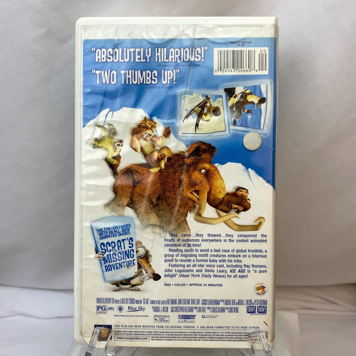Ice Age VHS - Starring John Leguizamo | eBay