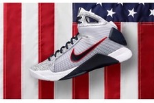 Nike Hyperdunk OG Team USA Olympic Basketball UWR Kobe White Red Blue Gold Sz 13