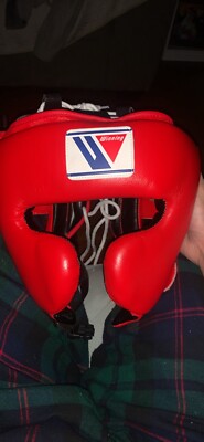 Winning Boxing Headgear FG-2900, Size M, Red | eBay